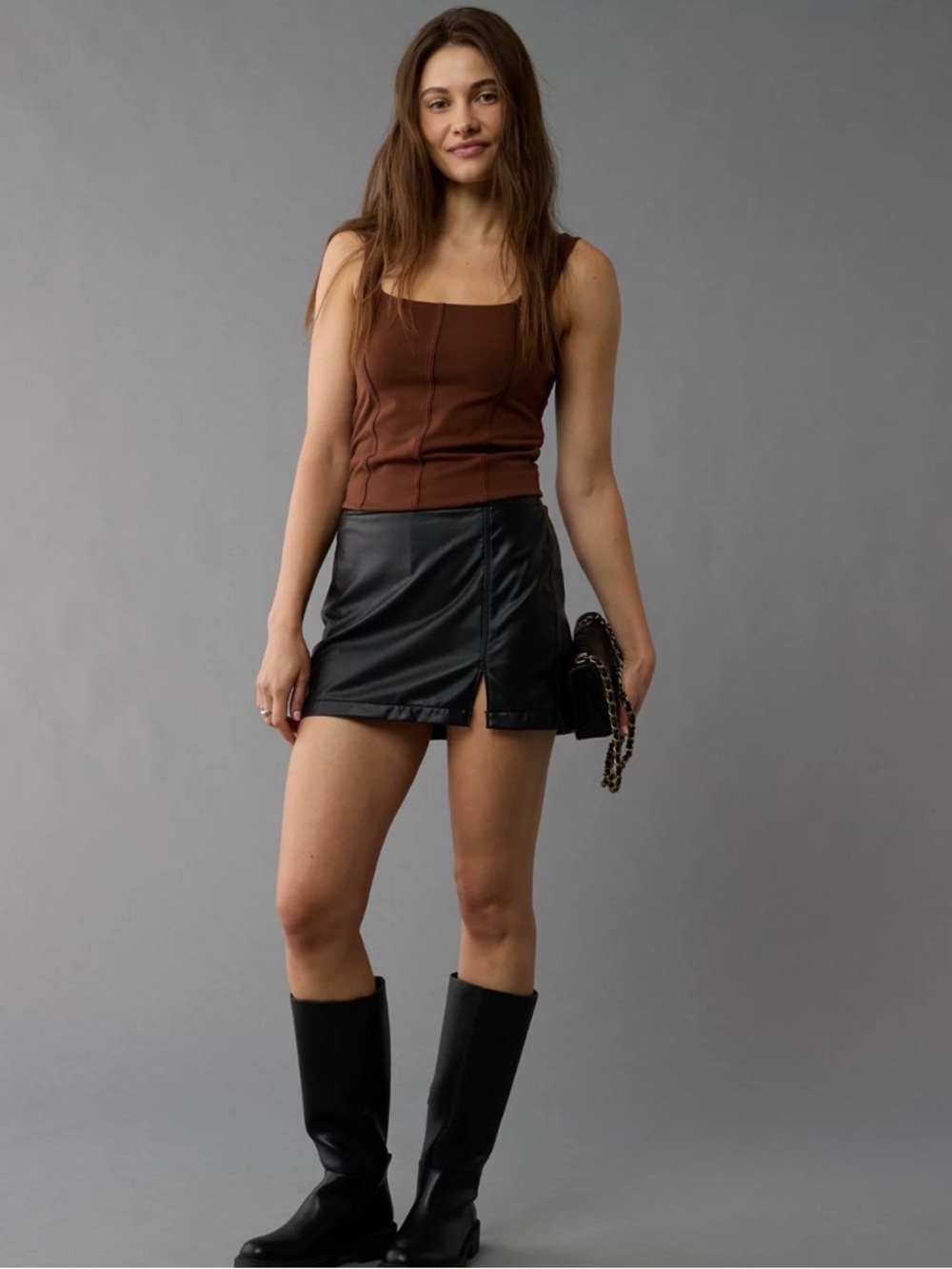 Abercrombie & Fitch Brown Tank Top